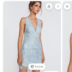 Blue Lace Free People Margot Dress